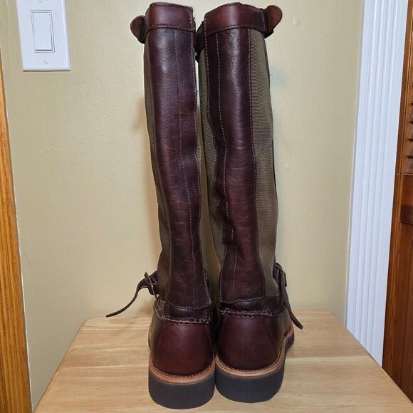 Chippewa Cutter 17" Snake Boots Moc Toe Goaky Brown Leather 23923 Men's 10.5 - Picture 4 of 7